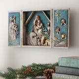 Willow Tree Sculpted Nativity Triptych Resin in Blue/Gray | 12 H x 12 W x 4 D in | Wayfair 27370