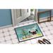 The Holiday Aisle® Jilly Christmas Tree Pug Non-Slip Outdoor Door Mat Synthetics | 18 W x 27 D in | Wayfair A0E464DE1AFC4AF3921763586EDA6651