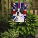 The Holiday Aisle® English Union Jack British Flag 2-Sided Garden Flag, Polyester in Red/Blue | 15 H x 11 W in | Wayfair