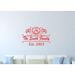 Red Barrel Studio® Family Name Wall Decal redVinyl | 10 H x 15 W in | Wayfair 992A88D6BB6145C4B8BCB7AA953B12F2