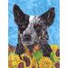 Winston Porter Dog & Sunflower 2-Sided Polyester 40 x 28 in. House Flag in Blue/Black | 40 H x 28 W in | Wayfair 8D6C9C05313D4EF5863F318E83D24522