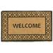 Winston Porter Blomford 100% Natural Coir 30 in. x 18 in. Non-Slip Outdoor Door Mat Coir in Brown | 18 W x 30 D in | Wayfair