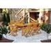 Mercury Row® Arballo 9 Piece Outdoor Dining Set Wood in Brown/White | Wayfair 1F061ADD9E354404B260227E122223C3