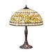 Charlton Home® Reem 26" Mahogany Bronze Table Lamp Glass/Metal in Brown | 26 H x 20 W x 20 D in | Wayfair DDA02471717D46E4A4B5BEC2772B6031