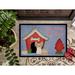 Winston Porter Jerimy Dog House Papillon Non-Slip Outdoor Door Mat Rubber | 18 W x 27 D in | Wayfair C18B71DD726C431198091AB641906CEB