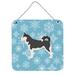 The Holiday Aisle® Snowflake Siberian Husky Wall Décor Metal in Blue/Gray | 8 H x 6 W in | Wayfair F47D1D208456423A81BE6219D6AF76A1