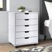 Ivy Bronx Barakha 5 Drawer Accent Chest Wood in White | 26.3 H x 19.21 W x 15.98 D in | Wayfair CC43EB74CA7F4E44A7036C15034CE621