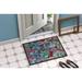 Winston Porter Williamsdale Abstract Non-Slip Outdoor Door Mat Rubber | Rectangle 1'6" x 2'3" | Wayfair 8BCC4B7868634CB39D39F2ECDBC19BB6