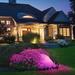 LEONLITE Orateur LED Landscape Light Waterproof for Pathway Lawn Yard 7 Color Changing Aluminium/Metal in Gray | 8.82 H x 5.12 W x 3.66 D in | Wayfair