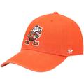 Men's '47 Orange Cleveland Browns Clean Up Brownie The Elf Legacy Adjustable Hat