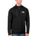 Men's Antigua Black/Charcoal North Dakota Generation Half-Zip Pullover Jacket