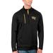 Men's Antigua Black/Gold Wake Forest Demon Deacons Generation Half-Zip Pullover Jacket