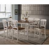 Dylan Counter Height Table in Buttermilk & Oak - Acme Furniture 70430