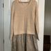 Victoria's Secret Dresses | Cute Dress Sweater Top With Polyester Bottom. | Color: Cream/Tan | Size: L