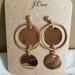 J. Crew Jewelry | J.Crew Gold Double Disc Drop Earrings | Color: Gold | Size: Os