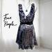 Free People Dresses | Free People Purple Black Sequin Siren Mini Dress | Color: Black/Purple | Size: 8