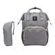Tubayia Large Capacity Changing Bag Backpack Waterproof Changing Backpack Baby Grooming Bag (Grey)