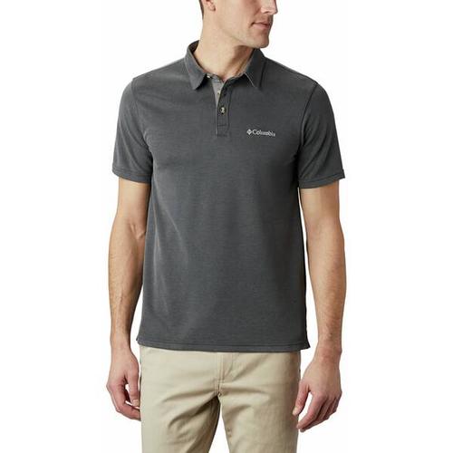 COLUMBIA-Herren-Oberteil-Nelson Point™ Polo, Größe XL in Schwarz