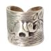 Thai Forest Elephant,'Fair Trade Elephant Theme Sterling Silver Wrap Ring'