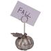 The Holiday Aisle® Pumpkin Name Card Holder in Gray | 4.4 H x 2.2 W x 2.6 D in | Wayfair 9E48C920FDEB4D2EBC201F4B45B1D104