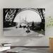 East Urban Home '1920s Woman Walking Under the Eiffel Tower w/ the Trocadero in Background Paris France' Photographic Print on Wrapped Canvas | Wayfair