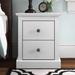 Andover Mills™ Irizarry 2 - Drawer Nightstand Wood in White | 22 H x 18 W x 16 D in | Wayfair 75F973B096874ADB8A70B0AFEF7260FE