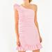 Lilly Pulitzer Dresses | Lily Pulitzer Tiffani One-Shoulder Dress, Pink, 00 | Color: Pink/White | Size: 00