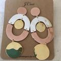 J. Crew Jewelry | J. Crew Gold Mixed Metal Orbit Large Drop Earrings | Color: Gold/Silver | Size: Os