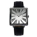 Mens Watches ZOMO Adore - Swiss Quartz Dress Watch for Men - Square Stainless Steel Classic Watch with Black Leather Strap