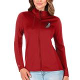 "Women's Antigua Red Portland Trail Blazers Generation Full-Zip Jacket"