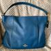 Coach Bags | Coach Tote In Blue | Color: Blue/Gold/Red | Size: Os
