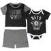 Infant Black Brooklyn Nets Putting Up Numbers Bodysuit T-Shirt & Shorts Set