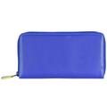 Mywalit - Large Double Zip Around Purse Geldbörse Leder 18 cm Portemonnaies Blau Damen