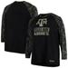 Men's Colosseum Black/Camo Texas A&M Aggies OHT Military Appreciation Big & Tall Raglan Long Sleeve T-Shirt