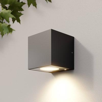 LED Aussenwandleuchte Tassnim Arcchio, dimmbar, schwarz, Aluminium, Modern, LED Wandleuchte außen Image