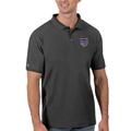 Men's Antigua Gray Sacramento Kings Legacy Pique Polo