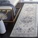 Gray/White 26 x 0.45 in Indoor Area Rug - Bungalow Rose Oriental Ivory/Gray Area Rug | 26 W x 0.45 D in | Wayfair EDB49F176A364C798AD356FB5DF2D801