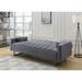 Ivy Bronx Pender 84" Square Arm Sleeper Linen in Gray | 37 H x 84 W x 32 D in | Wayfair Sofas D1A2A97452D24C6CB78DE5056E6E628D