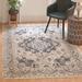 Gray/White 96 x 0.45 in Indoor Area Rug - Bungalow Rose Oriental Ivory/Gray Area Rug | 96 W x 0.45 D in | Wayfair 9064B1460BD84F87888D2B37FD459267