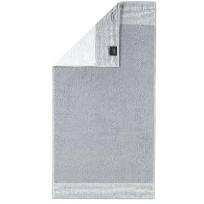 Cawö - Gästetuch 1er Pack 'Luxury Home Two-Tone' Baumwolle Handtücher 1 ct Grau