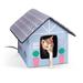 20W Heated Outdoor Kitty House Cottage Design Cat Bed, 18" L X 22" W, Standard, Multi-Color