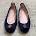 Kate Spade Shoes | Kate Spade Fontana Too Navy Velvet Ballet Flats | Color: Blue | Size: 9.5