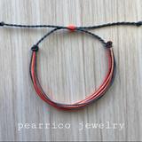 Brandy Melville Jewelry | Embers Cord Bracelet | Color: Gray/Pink | Size: Os