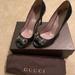 Gucci Shoes | Gucci Classic Peep Toe Pumps Size 38 | Color: Black | Size: 8