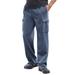 Men's Big & Tall Fleece Cargo Sweatpants by KingSize in Heather Slate Blue (Size 8XL)