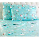 Micro Flannel® Polar Bear Deer Print Sheet Set by Shavel Home Products in Flannel (Size QUEEN)