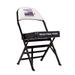 Black 1987 NCAA Men's Basketball Tournament March Madness Final Four Bench Chair