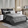 Lark Manor™ Caigan 8 Piece light comforter Set Polyester/Polyfill/Microfiber/Flannel in Gray | King Comforter + 7 Additional Pieces | Wayfair