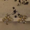 Anthropologie Jewelry | Anthropologie Rhinestone Flower Polish Silver Nwt | Color: Silver | Size: Os