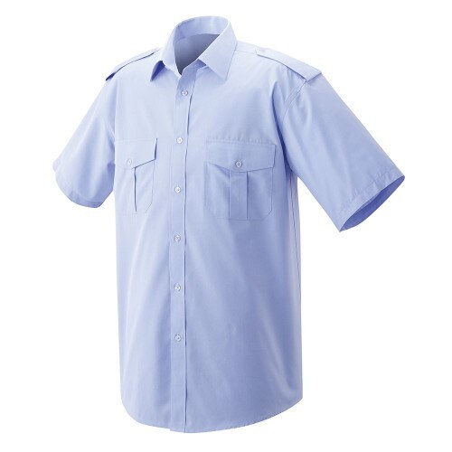 Exner 407 - Pilotenhemd halbarm : light blue 60% Baumwolle 40% Polyester 120 g/m² 52 Image